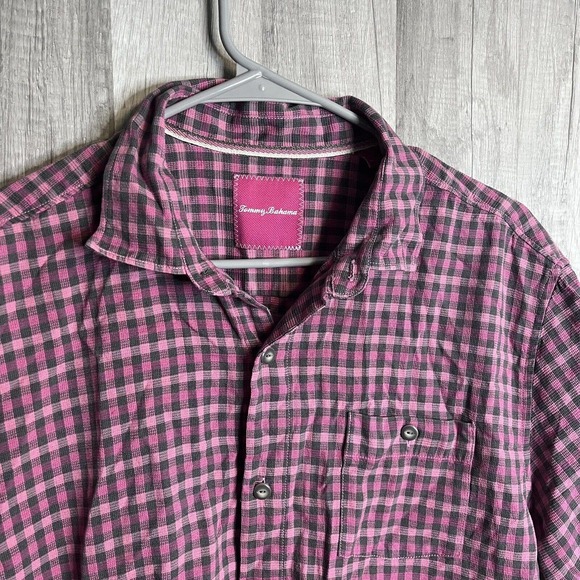 Tommy Bahama Men's Size Large Silk‎ Short Sleeve Shirt Beach Button Up Lot Of 2 - Picture 8 of 12